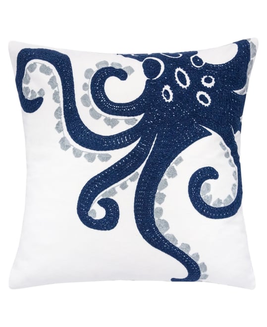 Octopus Beach Outdoor Decorative Pillow, 20" x 20"