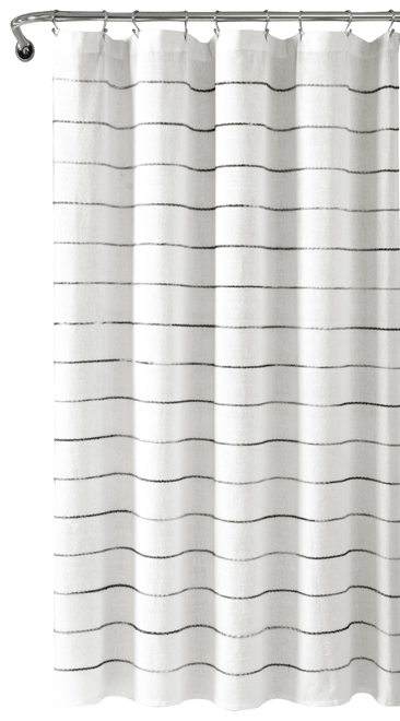 Ombre Stripe Yarn Dyed Cotton Shower Curtain, 72" x 72"