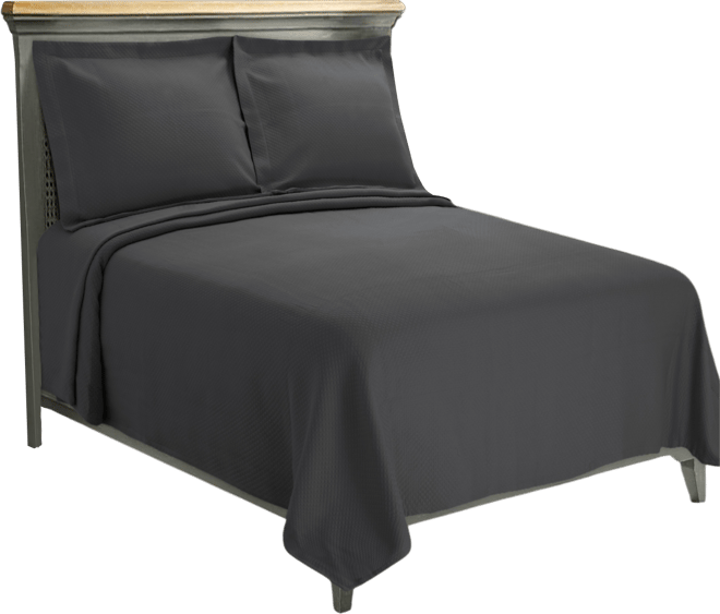 100% Cotton Diamond Solitaire All-Season 3-Piece Coverlet Set, King