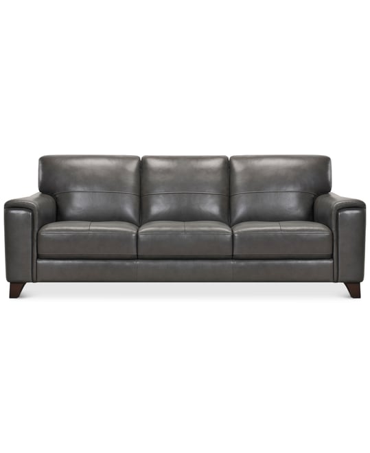 Brayna 88" Classic Leather Sofa, Created for Macy's