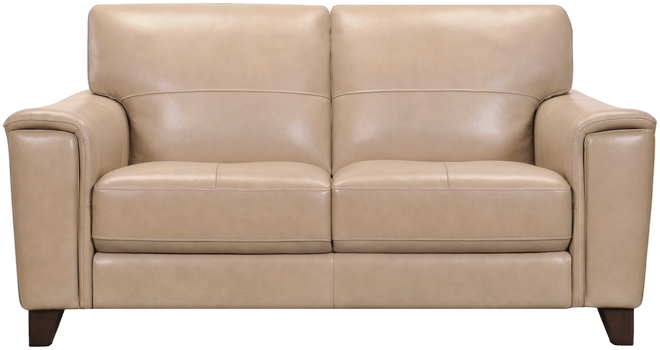 Brayna 65" Classic Leather Loveseat, Created for Macy's