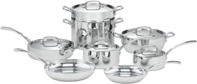 French Classic Stainless 13-Pc. Cookware Set