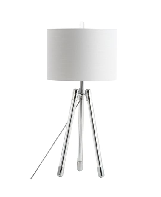 Wyman 30.5" Surveyor's Tripod Crystal, Led Table Lamp