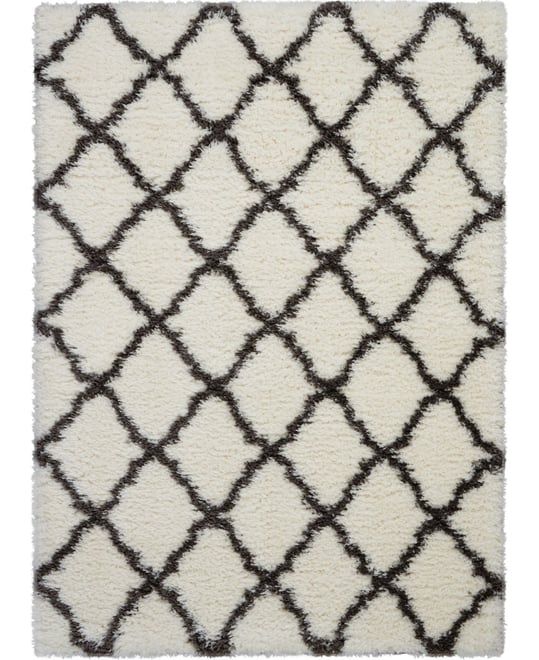 Luxe Shag LXS02 Ivory 8'2" x 10' Area Rug