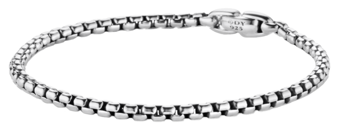 David Yurman Men's Medium Box Chain Bracelet - Silver