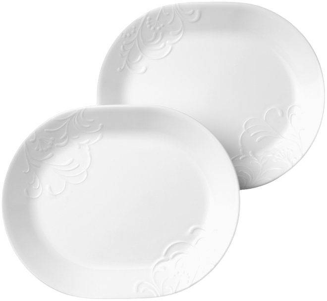 Cherish Dinner Platters, Set of 2
