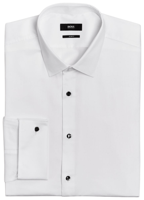 Hugo boss best sale white dress shirt