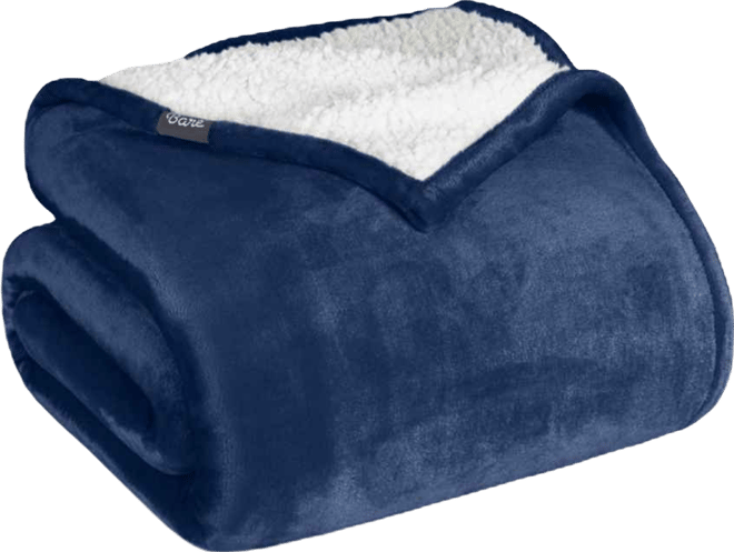 Fleece Sherpa Throw Blanket