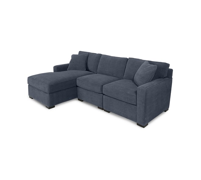 Radley 3-Piece Fabric Chaise Sectional Sofa, Created for Macy's