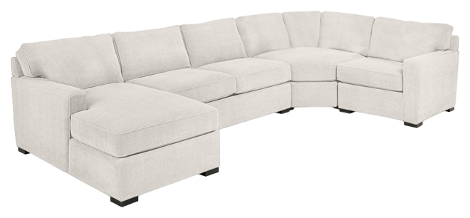 Radley 4-Pc. Fabric Chaise Sectional Sofa with Wedge Piece, Created for Macy's