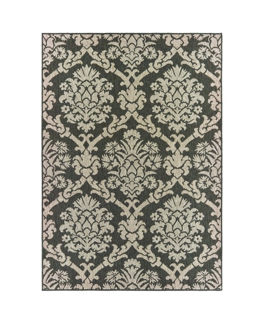 Latitude 8020K Gray 7'10" x 10' Outdoor Area Rug