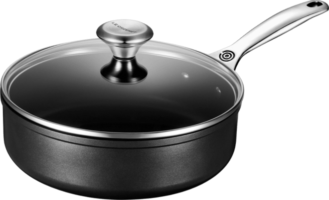 Hard Anodized Aluminum Nonstick 3.5-Qt. Saute Pan with Lid