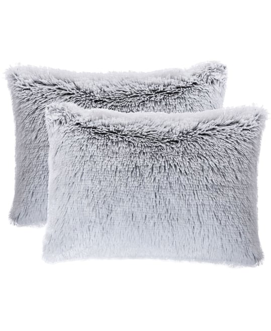 Shaggy 2-Pack Decorative Pillows, 12" x 20"