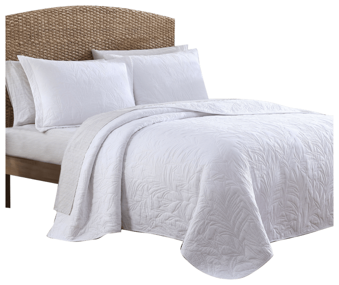 Solid Costa Sera Cotton Reversible Quilt, Twin