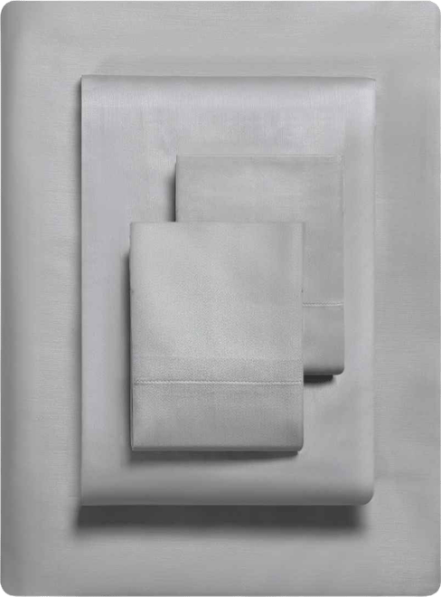 Solid 800 Thread Count Cotton Sateen 4 Piece Sheet Set, Queen