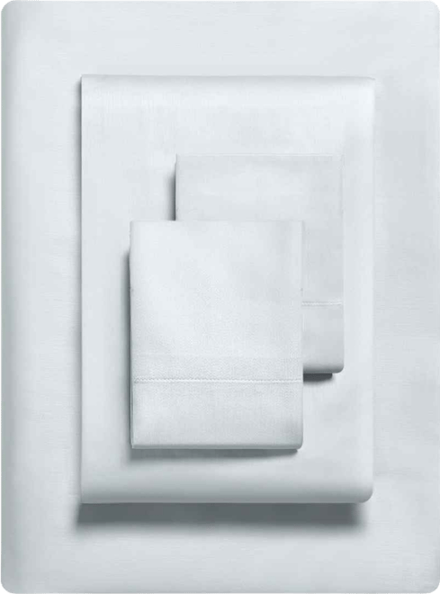 Solid 800 Thread Count Cotton Sateen 4 Piece Sheet Set, Queen