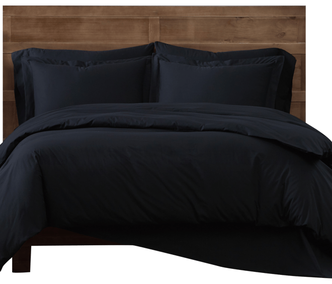 Solid Cotton Percale 2-Pc. Duvet Cover Set, Twin Xl