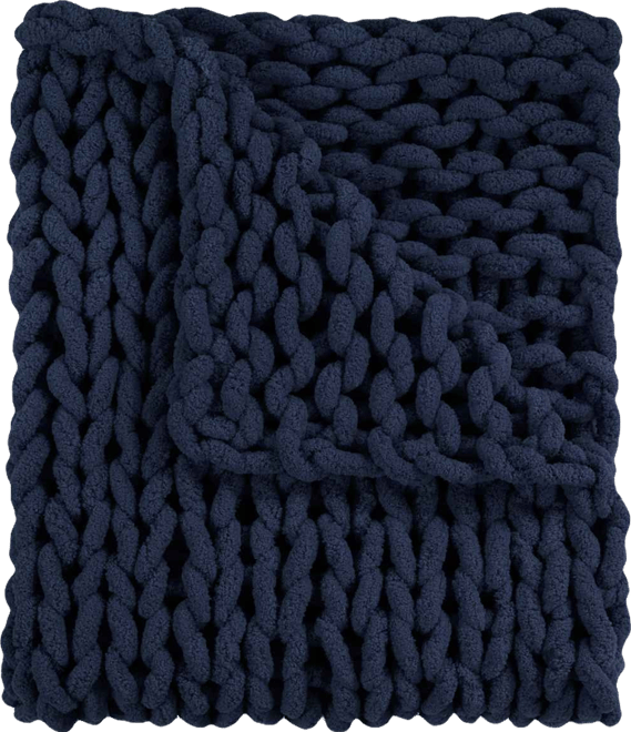 Chenille Knitted Throw, 40" x 50"
