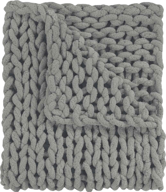 Chenille Knitted Throw, 40" x 50"