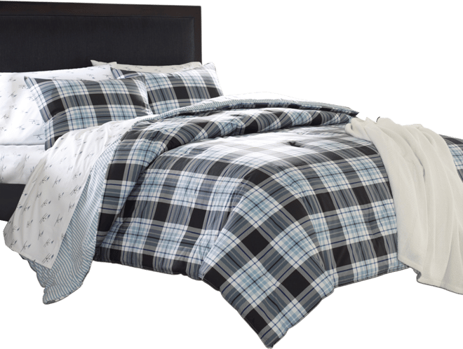Lewis Plaid Atlantic Duvet Cover Set, King