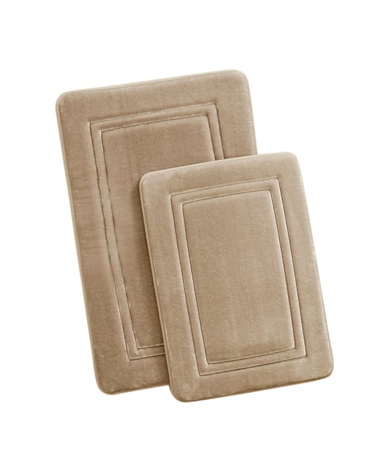 Antimicrobial Memory Foam 2-Pc. Bath Rug Set