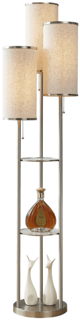 Eleanor 66" Led Tri-Light Shelf Floor Lamp