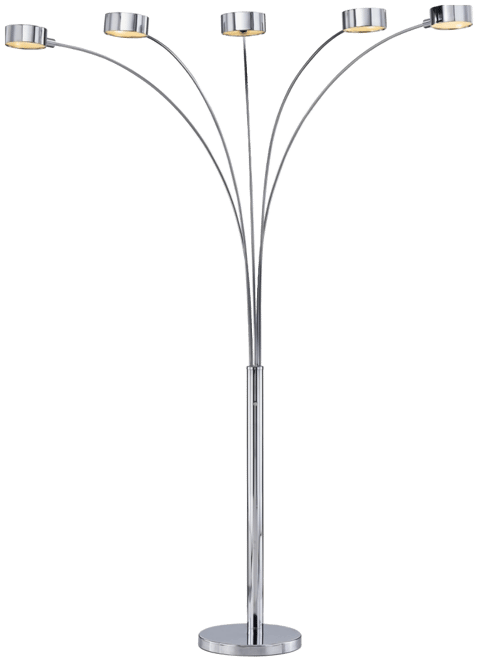 Micah Plus Led Arched 88" Floor Lamp with Rotatable Shade and Dimmer