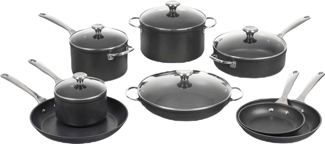 Toughened Nonstick Pro 13-Pc. Cookware Set
