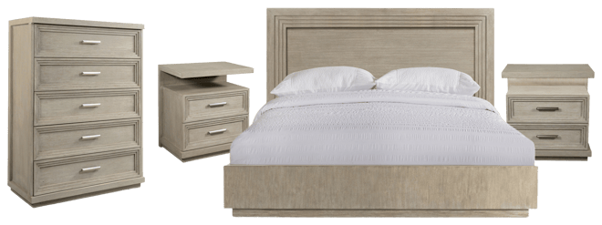 Cascade 3-Pc. Bedroom Set (King Bed, Chest & Nightstand)