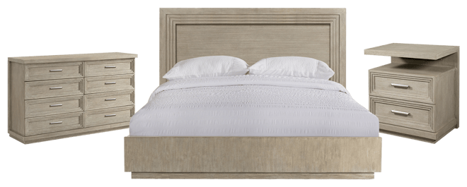 Cascade 3-Pc. Bedroom Set (King Bed, Dresser & Nightstand)