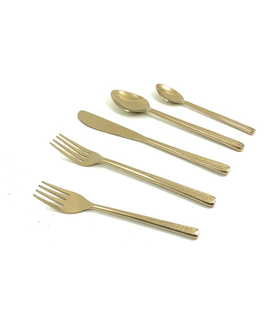 Flatware Gold 5 Piece Place Setting