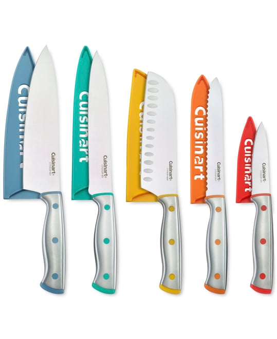 ColorCore 10-Pc. Multicolor Cutlery Set with Blade Guards