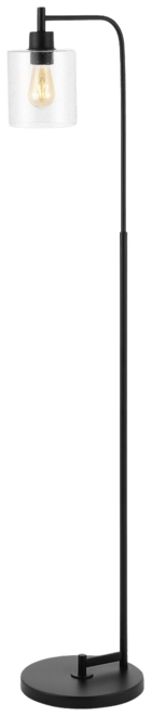 Axel Modern Glass Farmhouse Industrial Led Floor Lamp