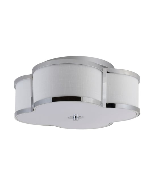 Quatrefoil Scalloped Shade Classic Glam Led Flush Mount