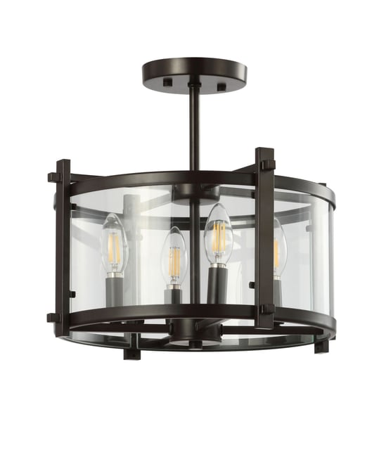 Hampdon Modern Drum Led Flush Mount