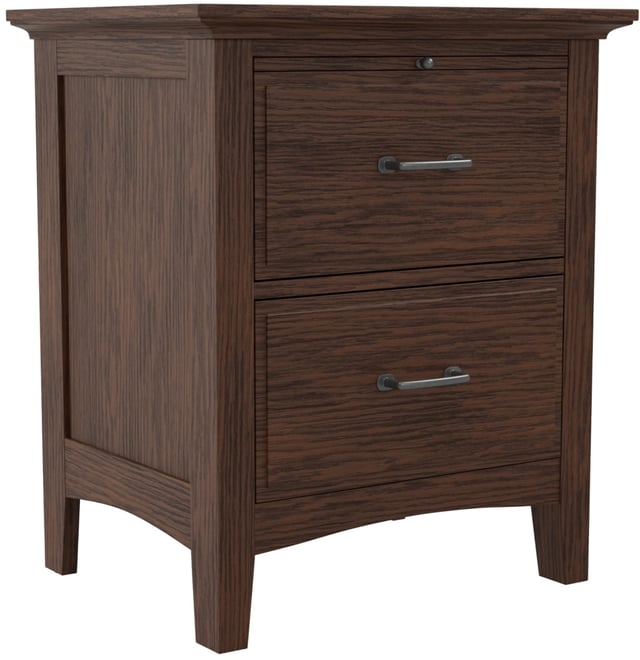 Modern Mission 2 Drawer Nightstand with Tray