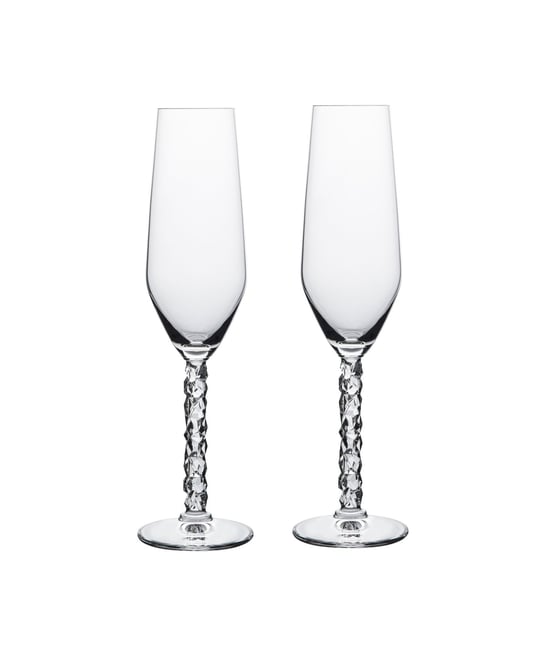 Carat Champagne Glass Set, 2 Pieces