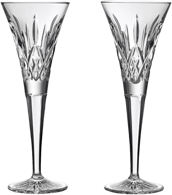 Lismore Toasting Flute, Set of 2