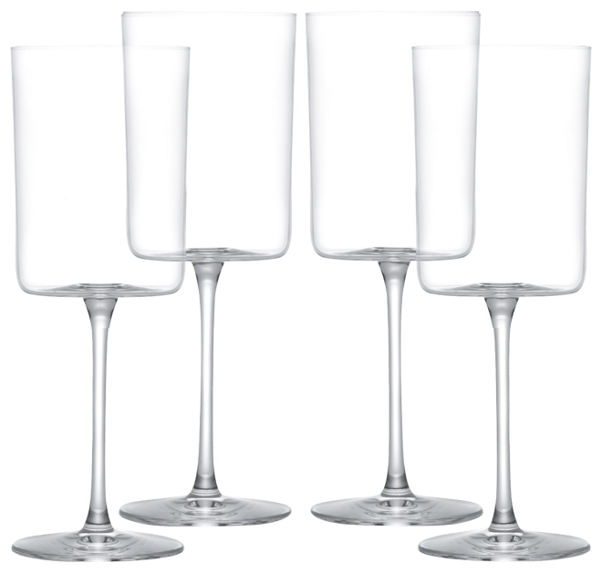 Claire Red Wine Glasses, Set of 4