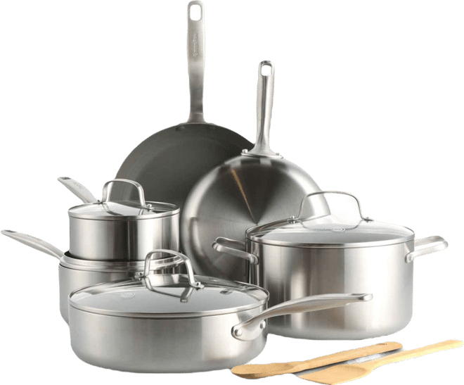 Chatham Stainless Ceramic Nonstick 12-Pc. Cookware Set