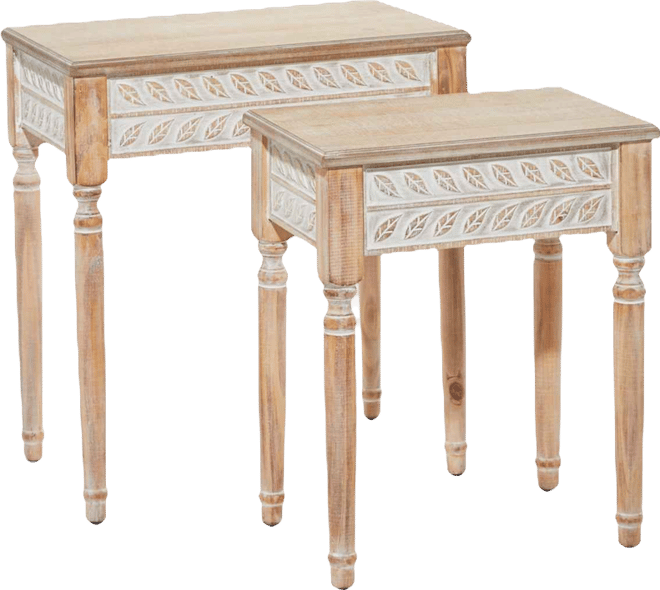 Farmhouse Accent Table, Set of 2