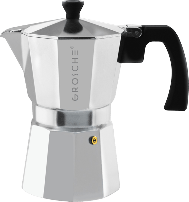 GROSCHE Milano Stovetop Espresso Maker Moka Pot 6 Espresso Cup Size 9.3 oz  - Macy's