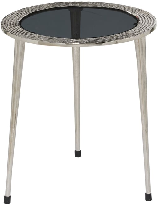 Contemporary Aluminum Accent Table