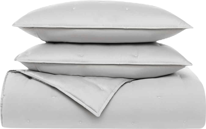 Tufted Matte Satin 3-Pc. Quilt Set, Full/Queen