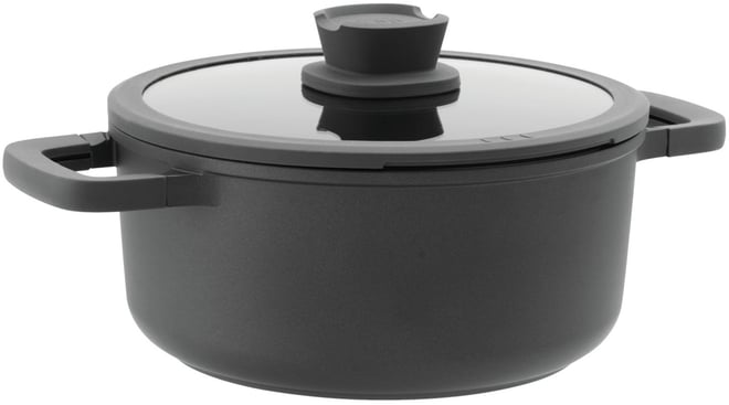 Leo Stone+ Nonstick Ceramic 10" Stock Pot with Lid Recycled, 4.6qt
