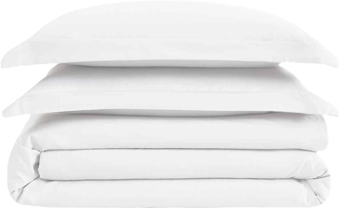 Garment Wash Solid 3 Piece Duvet Cover Set, King