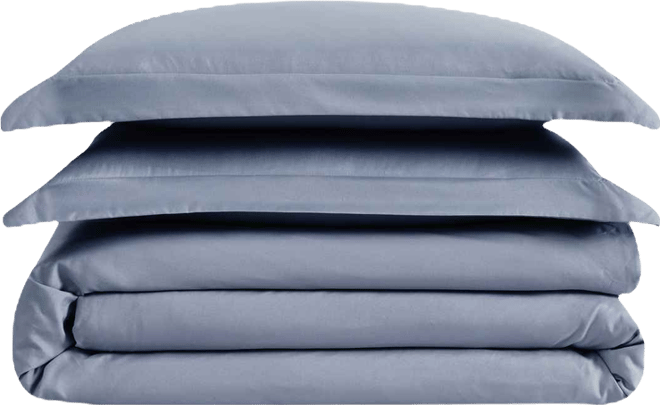 Garment Wash Solid 3 Piece Duvet Cover Set, King