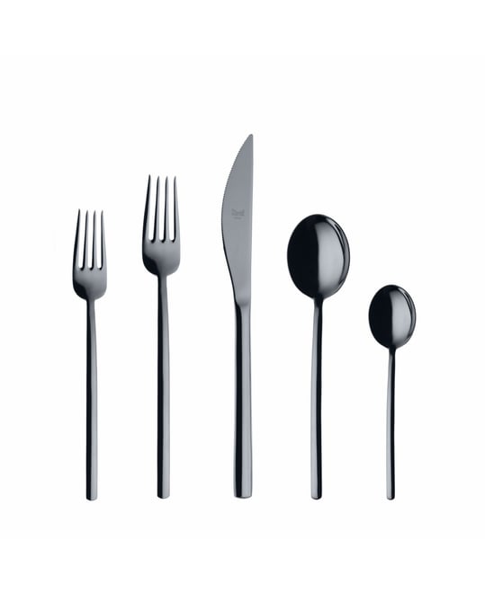 Due Oro Nero Flatware Set, 5 Piece