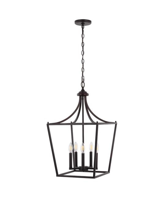 Camden 5-Light Iron Classic Midcentury Pendant Lantern
