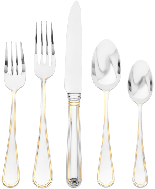 Ricci Ascot Gold 5-Piece Place Setting